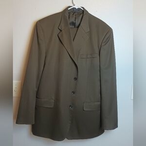 SoHo Collection's Mens Suit Brown 46L 37x34